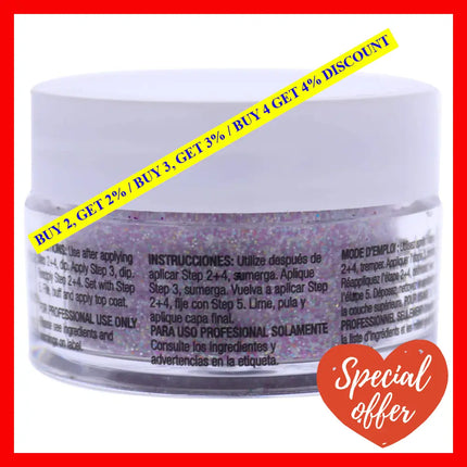 Pro Powder Polish Nail Colour Dip System - Deep Purple Glitter By Cuccio For Women 0.5 Oz