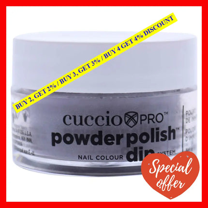 Pro Powder Polish Nail Colour Dip System - Grey With Mica By Cuccio For Women 0.5 Oz