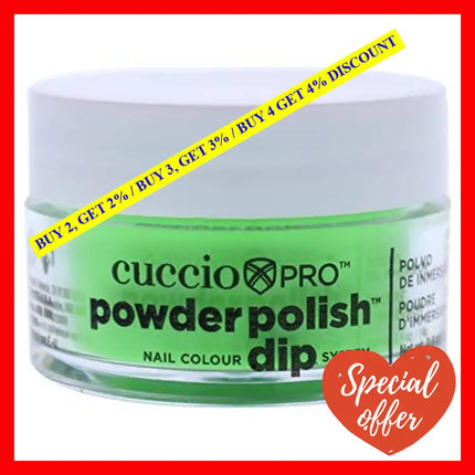 Pro Powder Polish Nail Colour Dip System - Neon Green By Cuccio For Women 0.5 Oz