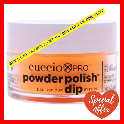 Pro Powder Polish Nail Colour Dip System - Neon Orange By Cuccio For Women 0.5 Oz