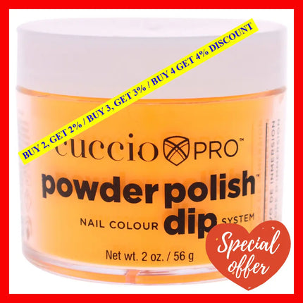 Pro Powder Polish Nail Colour Dip System - Neon Orange By Cuccio For Women 1.6 Oz