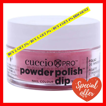 Pro Powder Polish Nail Colour Dip System - Rose With Rainbow Mica By Cuccio For Women 0.5 Oz