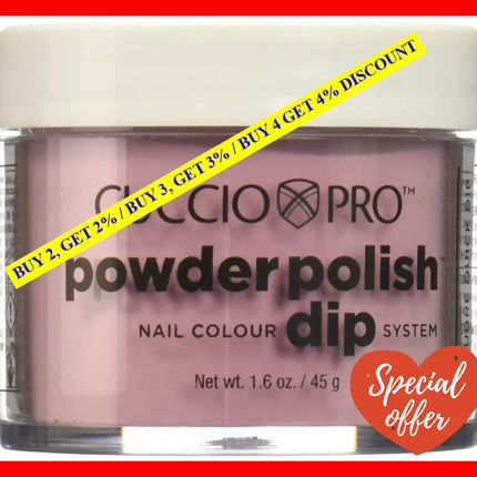 Pro Powder Polish Nail Colour Dip System - Rose With Shimmer By Cuccio For Women 1.6 Oz