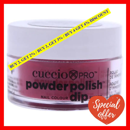 Pro Powder Polish Nail Colour Dip System - Strawberry Red By Cuccio For Women 0.5 Oz