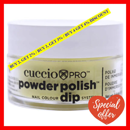 Pro Powder Polish Nail Colour Dip System - Sunshine Yellow With Mica By Cuccio For Women 0.5 Oz