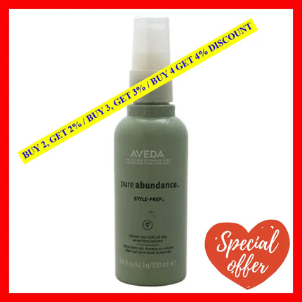 Pure Abundance Style Prep By Aveda For Unisex - 3.4 Oz Treatment