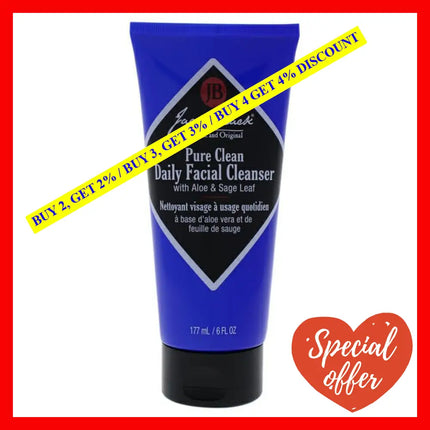 Pure Clean Daily Facial Cleanser By Jack Black For Men - 6 Oz