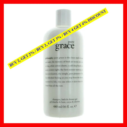 Pure Grace By Philosophy 16 Oz Shampoo And Body Wash For Women