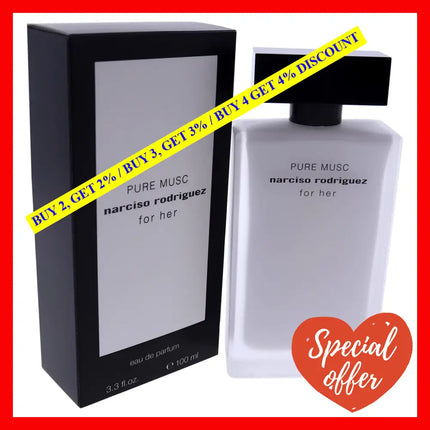 Pure Musc By Narciso Rodriguez For Women - 3.4 Oz Edp Spray