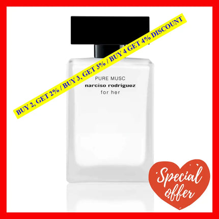 Pure Musc By Narciso Rodriguez For Women - 3.4 Oz Edp Spray