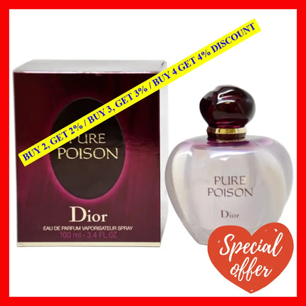 Pure Poison By Christian Dior For Women - 3.3 Oz Edp Spray