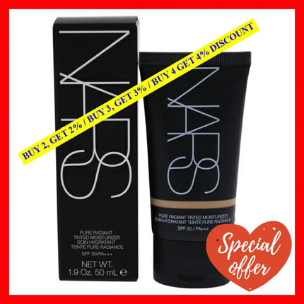 Pure Radiant Tinted Moisturizer Spf 30 - 02 Alaska By Nars For Women 1.9 Oz Foundation