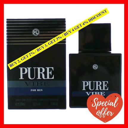 Pure Vibe By Karen Low 3.4 Oz Eau De Toilette Spray For Men