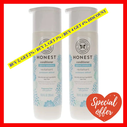 Purely Sensitive Conditioner - Fragrance Free By Honest For Kids 10 Oz Pack Of 2