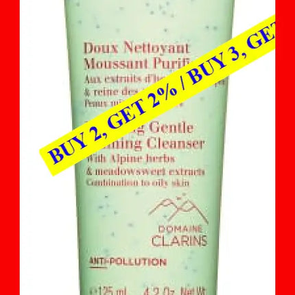 Purifying Gentle Foaming Cleanser By Clarins For Unisex - 4.2 Oz