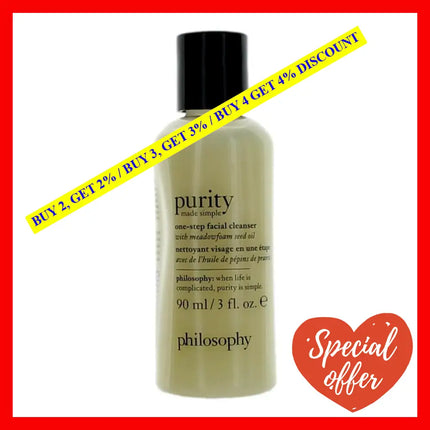 Purity By Philosophy 3 Oz One-Step Facial Cleanser For Unisex