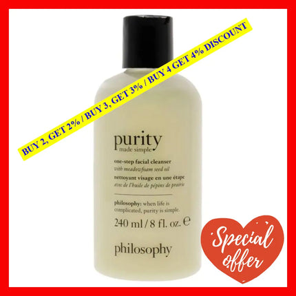 Purity Made Simple One Step Facial Cleanser By Philosophy For Unisex - 8 Oz