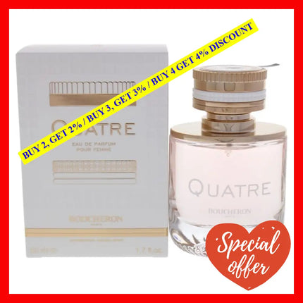 Quatre By Boucheron For Women - 1.7 Oz Edp Spray