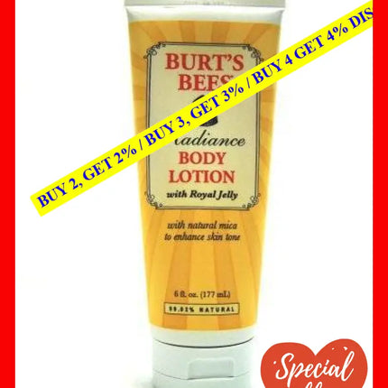 Radiance Body Lotion By Burts Bees For Unisex - 6 Oz