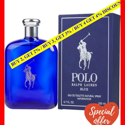 Ralph Lauren Polo Blue Edt Spray For Men 200Ml - 3605975047240