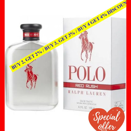 Ralph Lauren Polo Red Rush Eau De Toilette Spray 125 Ml For Men (3605971670930)