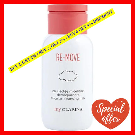 Re-Move Micellar Cleansing Milk By Clarins For Women - 6.8 Oz Cleanser