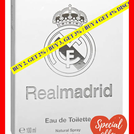 Real Madrid By Air-Val International 3.4 Oz Edt Spray For Men