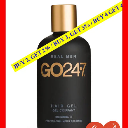 Real Men Hair Gel By Go247 For - 8 Oz