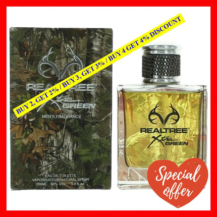 Realtree By 3.4 Oz Eau De Toilette Spray For Men