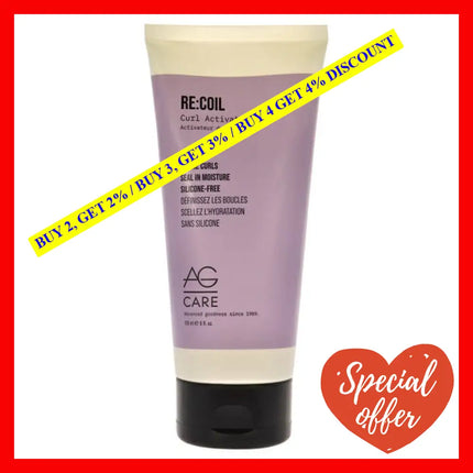 Recoil Curl Activator By Ag Hair Cosmetics For Unisex - 6 Oz Treatment