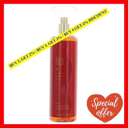 Red By Beverly Hills 8 Oz Fine Fragrance Mist For Women