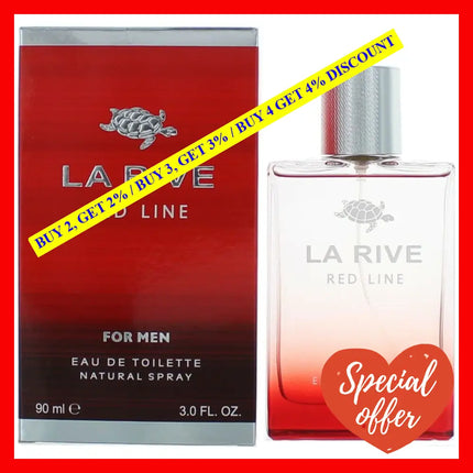 Red Line By La Rive 3 Oz Eau De Toilette Spray For Men