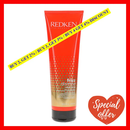 Redken Frizz Dismiss Rebel Tame Heat Protective Leave-In Cream | Hydrating Control Anti Hair