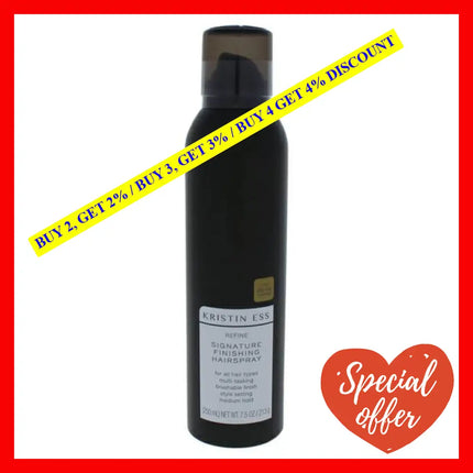 Refine Signature Finishing Spray By Kristin Ess For Unisex - 7.5 Oz Hairspray