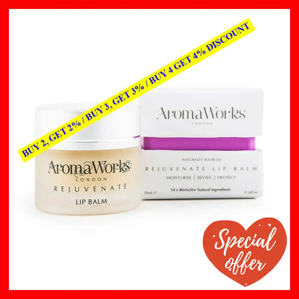 Rejuvenate Lip Balm By Aromaworks For Unisex - 0.34 Oz