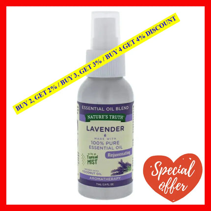 Rejuvenating Essential Oil Mist - Lavender By Natures Truth For Unisex 2.4 Oz Spray