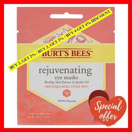 Rejuvenating Eye Mask By Burts Bees For Women - 0.02 Oz