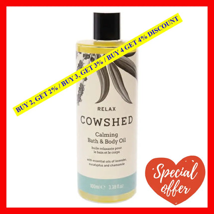 Relax Calming Bath And Body Oil By Cowshed For Unisex - 3.38 Oz