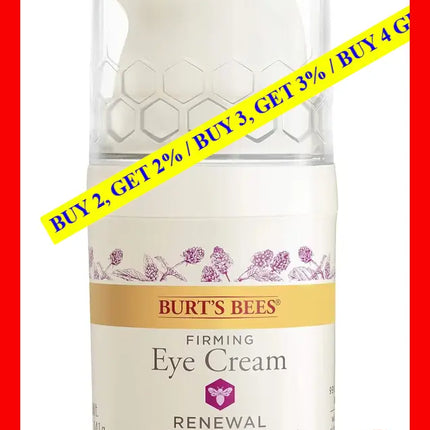 Renewal Smoothing Eye Cream By Burts Bees For Unisex - 0.5 Oz