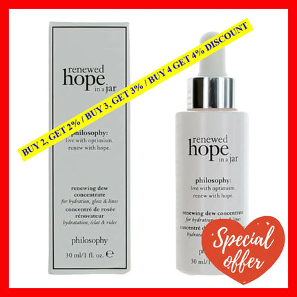 Renewed Hope In A Jar By Philosophy 1 Oz Renewing Dew Concentrate For Unisex