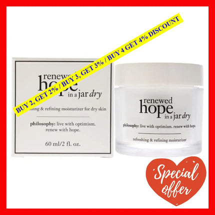 Renewed Hope In A Jar - Dry Skin By Philosophy For Unisex 2 Oz Moisturizer