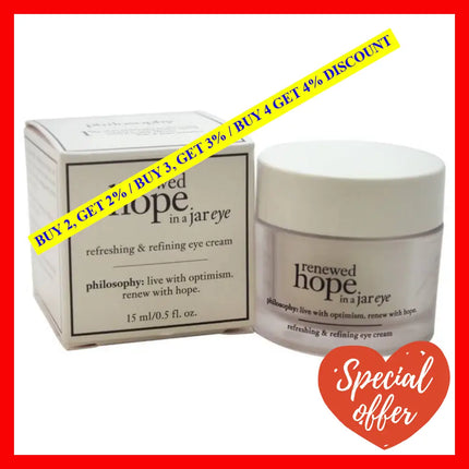 Renewed Hope In A Jar Eye By Philosophy For Unisex - 0.5 Oz Cream