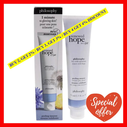 Renewed Hope In A Jar Peeling Mousse By Philosophy For Women - 2.5 Oz Exfoliator