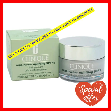 Repairwear Uplifting Spf 15 Firming Cream - Dry Combination To Oily Skin By Clinique For Unisex 1.7