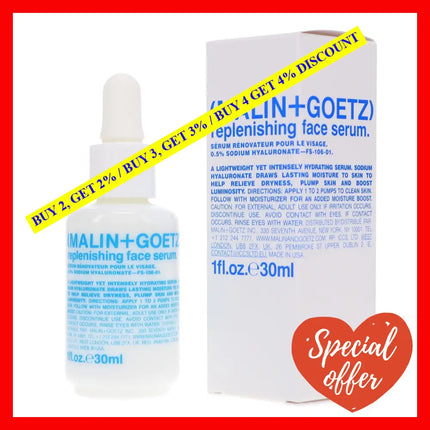 Replenishing Face Serum By Malin + Goetz For Women - 1 Oz