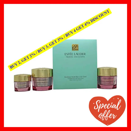 Resilience Multi-Effect Set By Estee Lauder For Unisex - 3 Pc 1.7Oz Tri-Peptide Face And Neck Cream