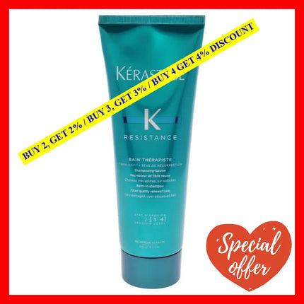 Resistance Bain Therapiste Shampoo By Kerastase For Unisex - 8.5 Oz