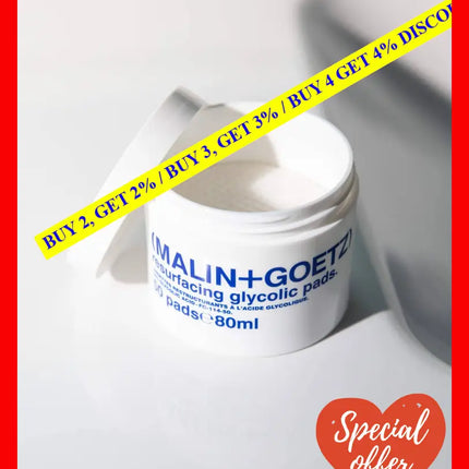 Resurfacing Glycolic Pads By Malin + Goetz For Unisex - 50 Treatment