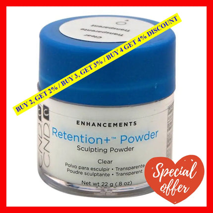 Retention + Powder Sculpting - Clear By Cnd For Unisex 0.8 Oz Nail Care