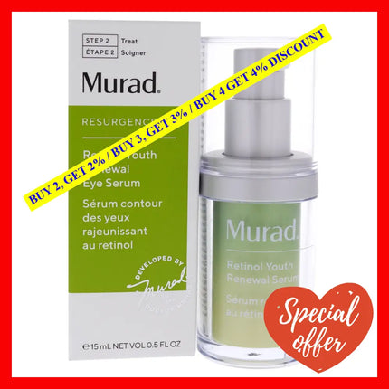 Retinol Youth Renewal Eye Serum By Murad For Unisex - 0.5 Oz